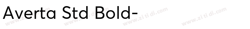 Averta Std Bold字体转换